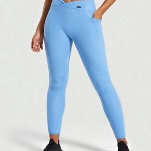 NWT GYMSHARK POISE LEGGINGS MALIBU BLUE SIZE SMALL